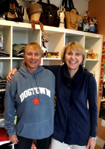 Shoppers at Epicenter, Pt Reyes, CA