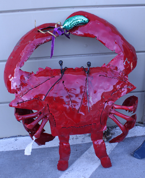 crab with pickle at Epicenter, Pt. Reyes